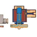 What are the main components of the high pressure side of a refrigeration system?